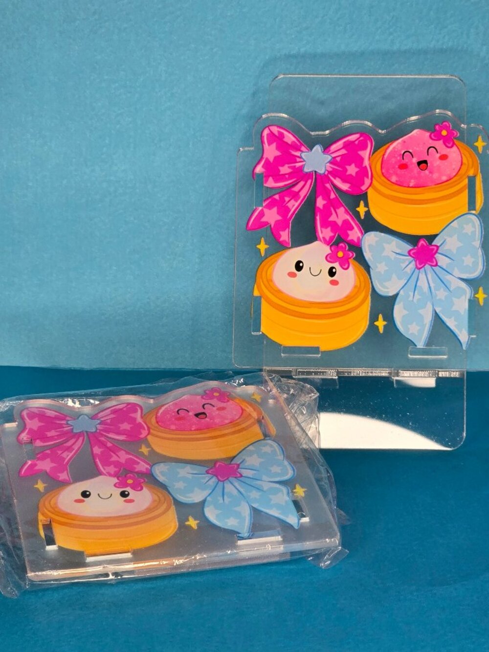 Acrylic Pen Holder, "Squishy Dumplings"